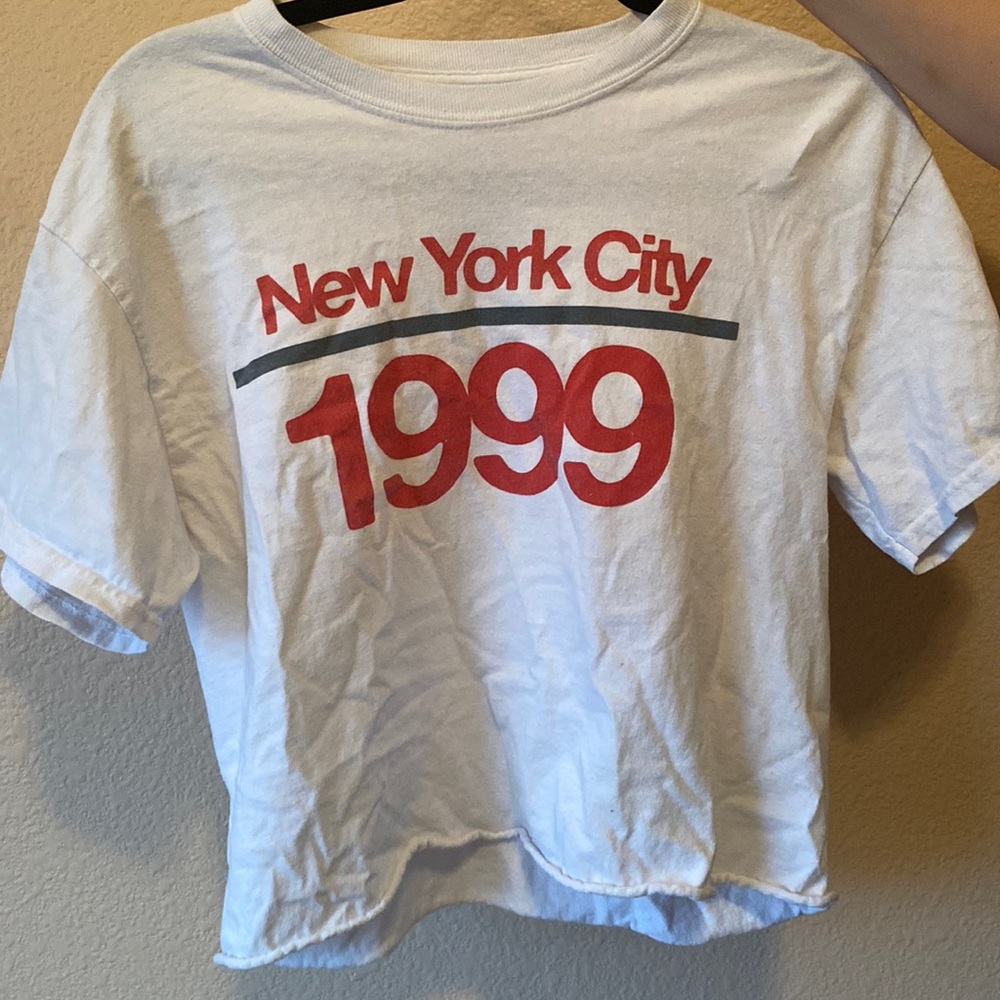 New York cropped graphic tee